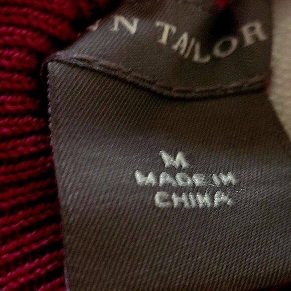 ANN TAYLOR FUSCHIA SILK BLEND TURTLE NECK - Picture 4 of 5